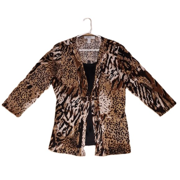 By Design Nordstrom Animal Print Blouse - Picture 1 of 4